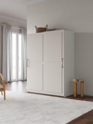 Modular Sliding Door Wardrobe Charlotte, 150 cm Wide, in various sizes - thumbnail 2