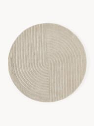 Round Hand-Tufted Wool Rug Mason