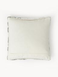 Cotton Cushion Cover Sela with Tufted Plant Motif - thumbnail 2