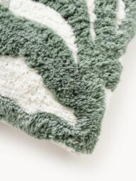 Cotton Cushion Cover Sela with Tufted Plant Motif - thumbnail 5