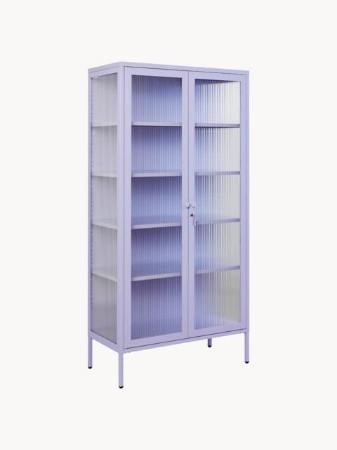 Metal Display Cabinet The Collector with Ribbed Glass - image 1