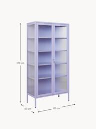 Metal Display Cabinet The Collector with Ribbed Glass - thumbnail 8