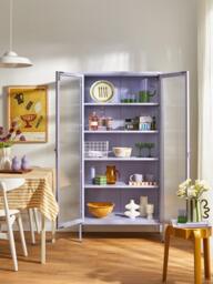 Metal Display Cabinet The Collector with Ribbed Glass - thumbnail 7