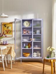Metal Display Cabinet The Collector with Ribbed Glass - thumbnail 6