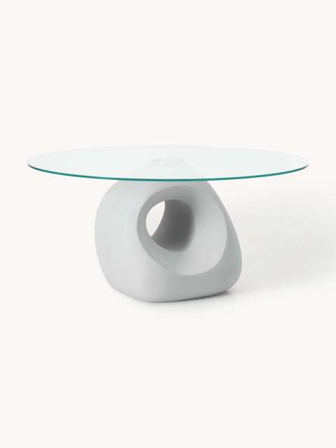 Round Dining Table Linus with Glass Top, in various sizes - image 1