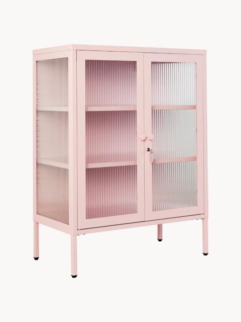 Metal Display Cabinet The Mixer with Ribbed Glass - image 1