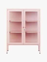 Metal Display Cabinet The Mixer with Ribbed Glass - thumbnail 4