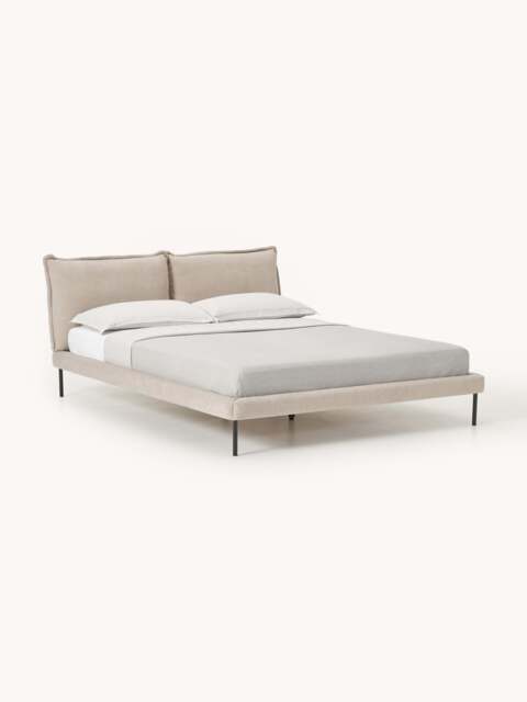 Upholstered Teddy Bouclé Bed Amelia