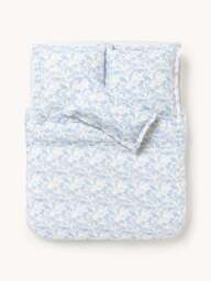 Leaf Print Duvet Cover Pola in Linen-Cotton Blend - thumbnail 2
