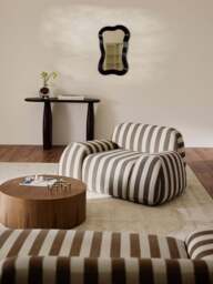 Striped Lounge Chair Wolke - thumbnail 8