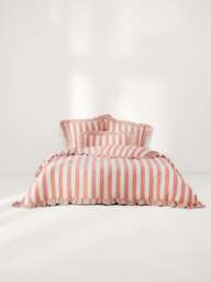 Ruffled Linen-Cotton Duvet Cover Posie - thumbnail 2