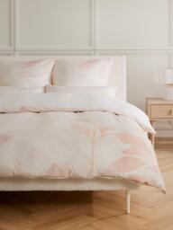 Cotton Sateen Duvet Cover Marino with Floral Print - thumbnail 2