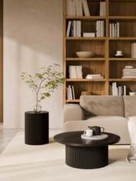 Round Wooden Coffee Table Nele - thumbnail 2