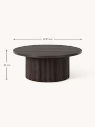 Round Wooden Coffee Table Nele - thumbnail 7