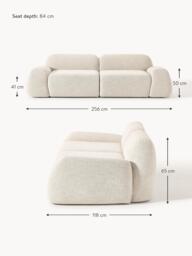 Modular Bouclé Sofa Wolke (3-seater) - thumbnail 7
