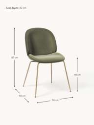 WESTWING x GUBI, Velvet Dining Chair Beetle by Delia Lachance - thumbnail 9