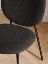 Upholstered Bouclé Dining Chairs Ulrica, Set of 2 - thumbnail 3