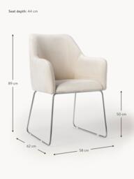 Velvet Armchair Isla - thumbnail 8
