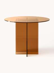 Round Glass Dining Table Anouk, in various sizes - thumbnail 2