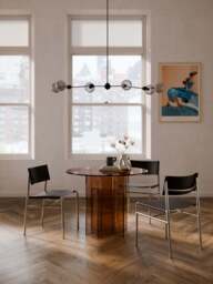 Round Glass Dining Table Anouk, in various sizes - thumbnail 7