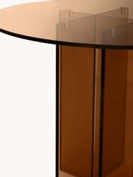Round Glass Dining Table Anouk, in various sizes - thumbnail 4