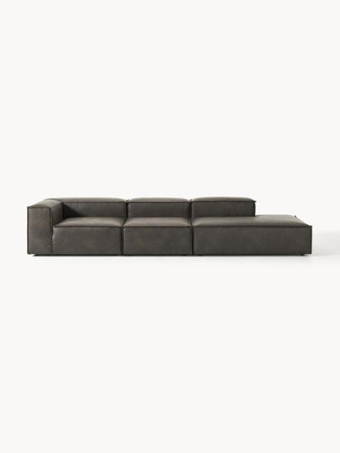 XL Modular Leather Chaise Lennon