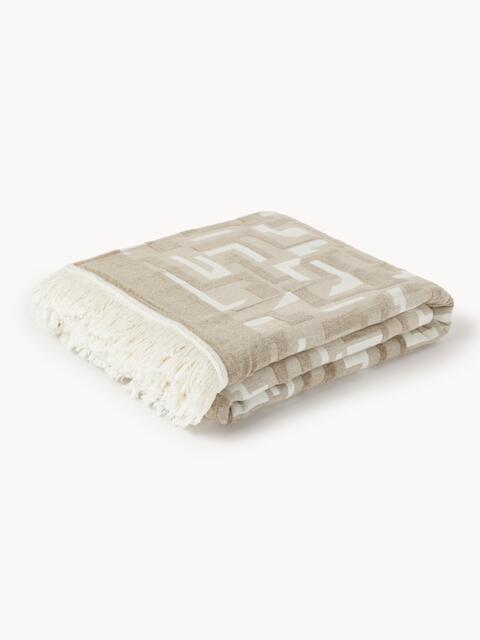 Jacquard Bedspread Fran with Fringed Hem - image 1