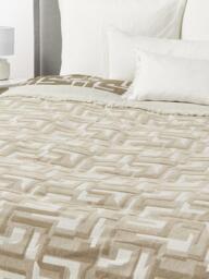 Jacquard Bedspread Fran with Fringed Hem - thumbnail 2