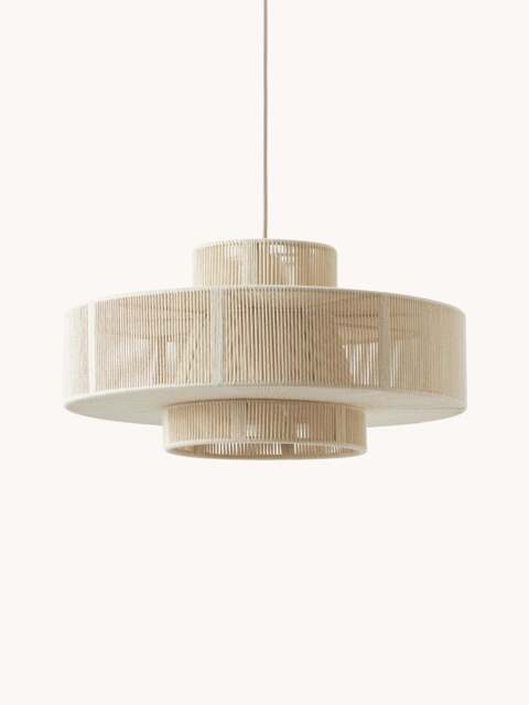 Large Linen Thread Pendant Light Lace - image 1