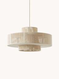 Large Linen Thread Pendant Light Lace - thumbnail 1