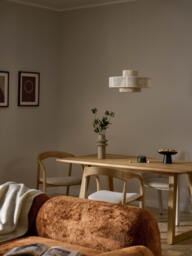 Large Linen Thread Pendant Light Lace - thumbnail 8