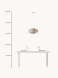 Large Linen Thread Pendant Light Lace - thumbnail 9