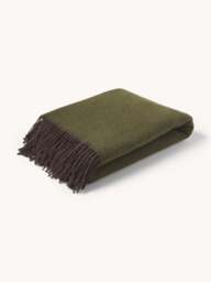 Wool Reversible Throw Double Face