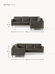 Leather Corner Sofa Hunter (4-seater) - thumbnail 9