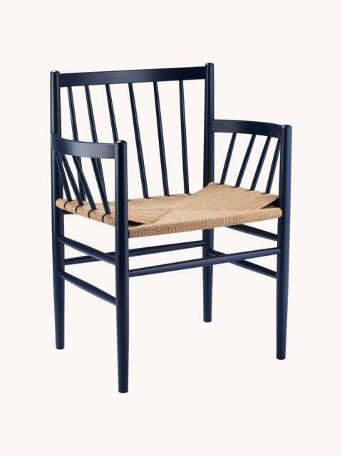 Handwoven Beech Wood Armchair J81 - image 1