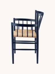 Handwoven Beech Wood Armchair J81 - thumbnail 4