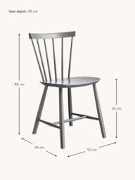 Handmade Beech Wood Dining Chair J46 - thumbnail 5