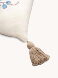 Organic Cotton Cushion Blueberries with Tassels - thumbnail 2