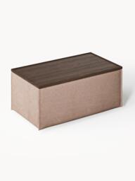 Linen Blend Ottoman Lennon with Storage - thumbnail 3