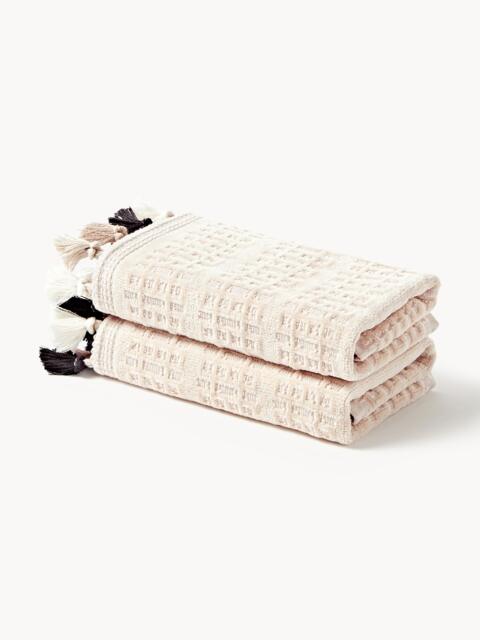 Velour Towel Tallulah with Decorative Fringes, in various sizes - image 1