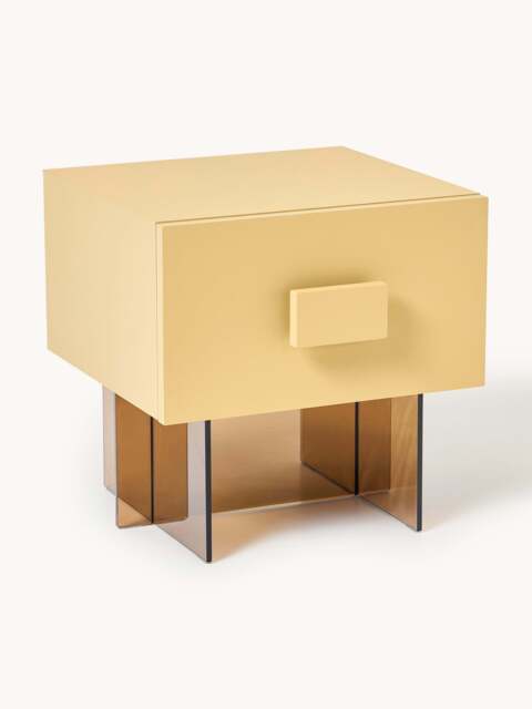 Bedside Table Kuno with Glass Legs - image 1