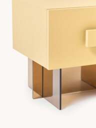 Bedside Table Kuno with Glass Legs - thumbnail 6