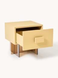 Bedside Table Kuno with Glass Legs - thumbnail 3