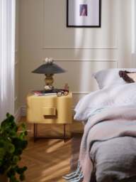 Bedside Table Kuno with Glass Legs - thumbnail 8