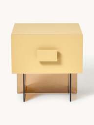 Bedside Table Kuno with Glass Legs - thumbnail 2