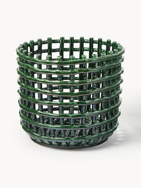Handmade Ceramic Storage Basket Nalan, H 21 cm - image 1