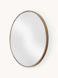 Round Wall Mirror Avery with Oak Wood Frame - thumbnail 2