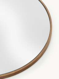 Round Wall Mirror Avery with Oak Wood Frame - thumbnail 3