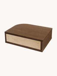 Wooden Wall-Mounted Bedside Table Farsta Tambour with Drawer - thumbnail 3