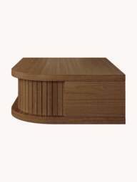 Wooden Wall-Mounted Bedside Table Farsta Tambour with Drawer - thumbnail 6